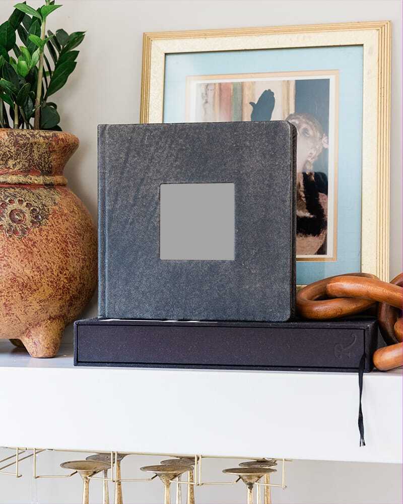 WHCC 10x10 Distressed Coal Cameo Album Shelf preview