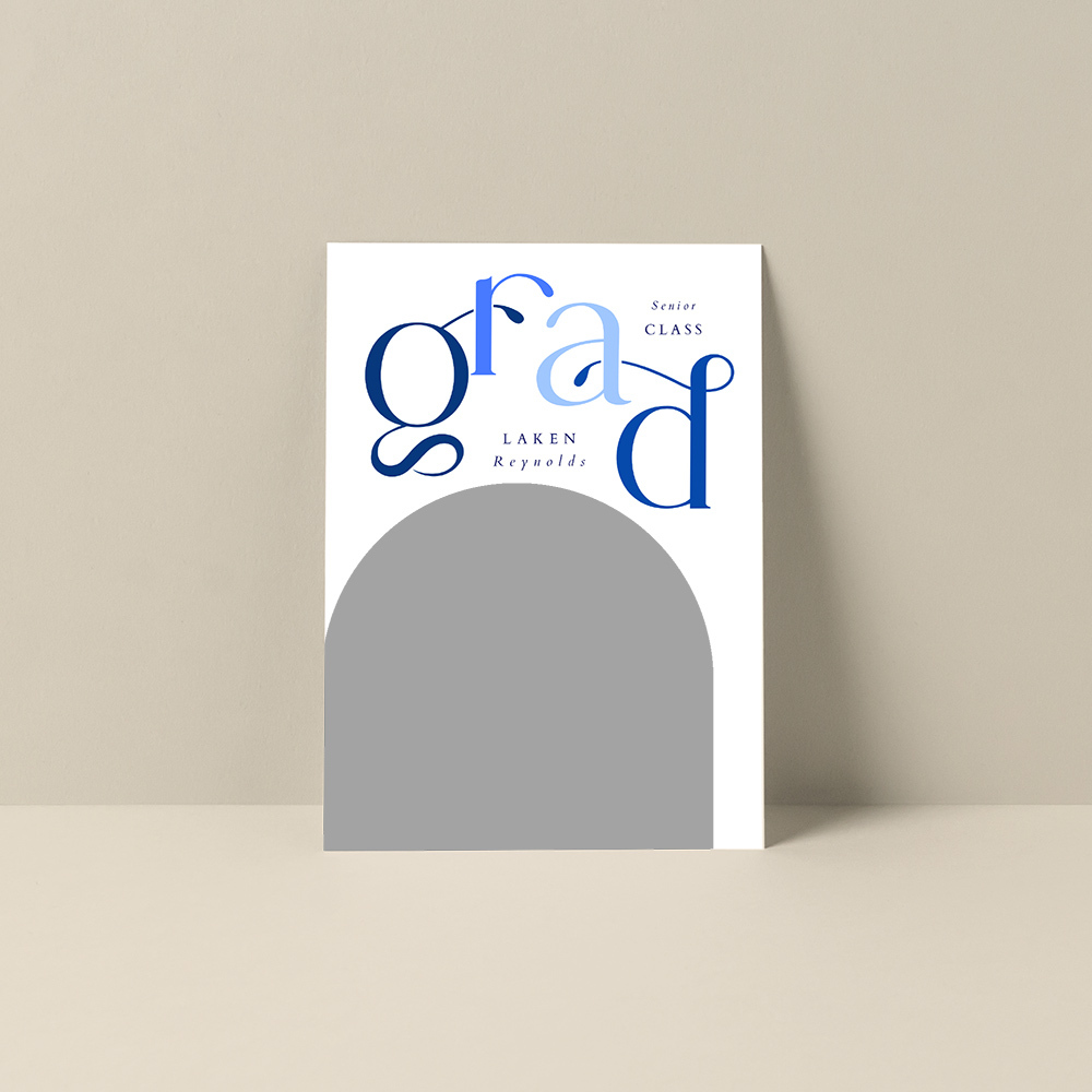 WHCC 5x7 Flat Card Vertical Grad Moments Single Card mockup 1 preview
