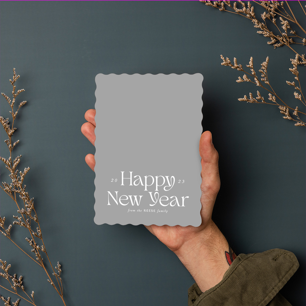 Whcc 2023 a modern new year card dark green sprigs hand 2 preview