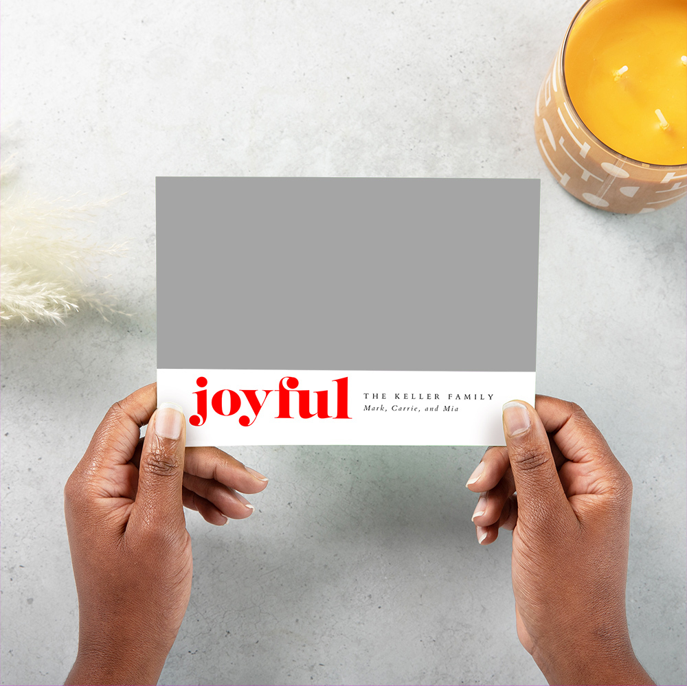 Whcc 5x7 card horizontal joyful minimal styled with candle model3 preview